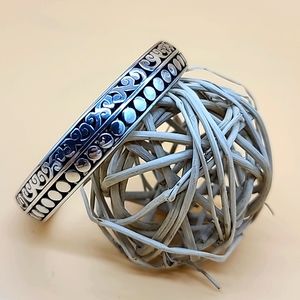 Brighton "ULUWATU" Scrollwork. Medium Bangle Bracelet-RARE! FOR SMALLER WRISTS.